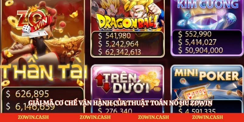 Giải mã cơ chế vận hành của thuật toán nổ hũ Zowin
