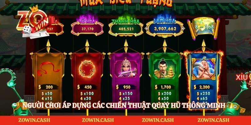 Người chơi áp dụng các chiến thuật quay hũ thông minh 